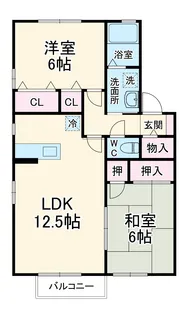 エスポワール鈴鹿【2階】の間取り