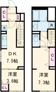 ソラシアレジデンス学芸大学Ⅱ【0107号室】の間取り