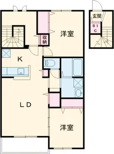 仮称)Novガーデンハウス谷田部 F【203号室】の間取り