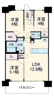 プレミスト川口並木【7階】の間取り