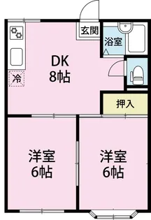 エメラルド紺屋C棟【2階】の間取り