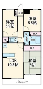 ソレイユモトニ【1階】の間取り