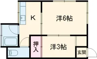 吉田荘【201号室】の間取り