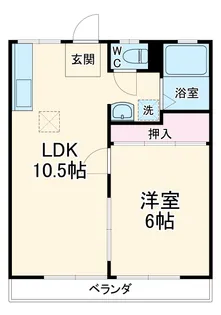 宮岡第1パナハイツ【202号室】の間取り