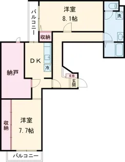 ベルシード板橋蓮根アンベリール【410号室】の間取り