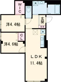 RAMO等々力【1階】の間取り