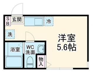 ベラルーナ保土ヶ谷【102号室】の間取り