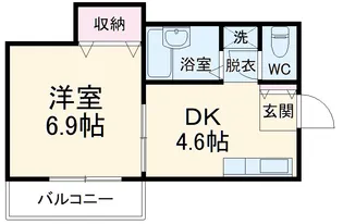 ゴッドマンション【1階】の間取り