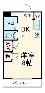 サウスバレイハイツ【2階】の間取り
