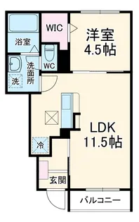 フロイエⅡ【1階】の間取り