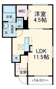 フロイエⅡ【1階】の間取り