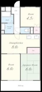 春日グリーンハイツ【3階】の間取り