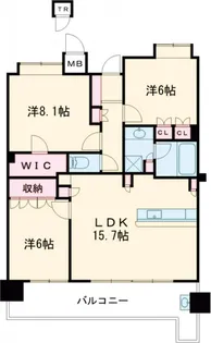 アルファグランデ篠崎【12階】の間取り