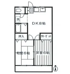 レークヒル原田【2階】の間取り