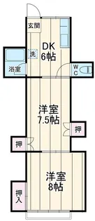 ハイツオーデン【0202号室】の間取り