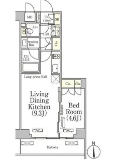 ベルファース大森山王【2階】の間取り
