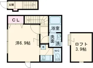 ウィング・ジムコA棟【2階】の間取り