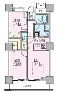 ロイヤルパークスタワー南千住【11階】の間取り
