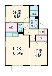アザレア【203号室】の間取り