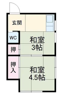 石川荘【205号室】の間取り