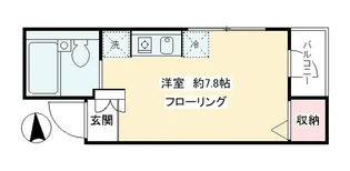 千鳥町ロッソコルサ【301号室号室】の間取り