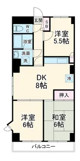 プレジール井山【3階】の間取り