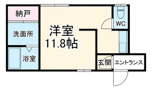 マキビル【302号室】の間取り