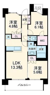 RJRプレシア川口【4階】の間取り