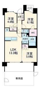 RJRプレシア川口【1階】の間取り