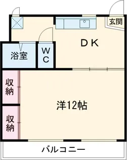 西町ハイツ【208号室】の間取り