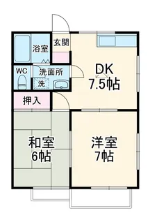 グリーンハイツ【1階】の間取り