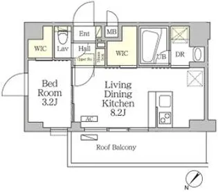 アジールコート池尻大橋【5階】の間取り