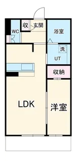 千種区御影町1丁目マンション【1階】の間取り