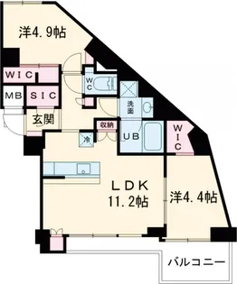アジールコート池尻大橋【5階】の間取り