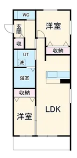 LUX御影【1階】の間取り