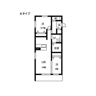 LUX御影【3階】の間取り