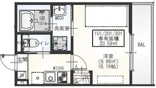 GRADUS二和向台Ⅱ【3階】の間取り
