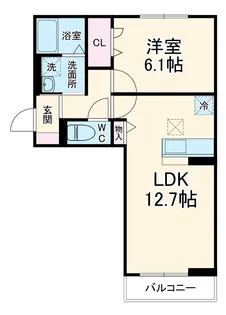 プランドール・さくら【1階】の間取り