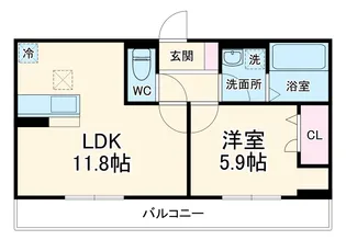 プランドール・さくら【2階】の間取り