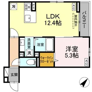 Asset−Court曙町【2階】の間取り