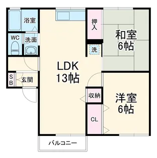 ファミールKⅠ・Ⅱ【202号室】の間取り