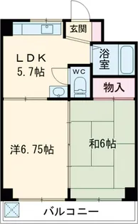 寿ハイツ3号棟【4階】の間取り
