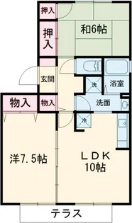 パインアベニューハイムA【1階】の間取り