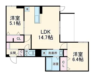 Green Village【1階】の間取り