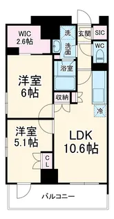 リーフシティ市川 ザ・レジデンス【9階】の間取り