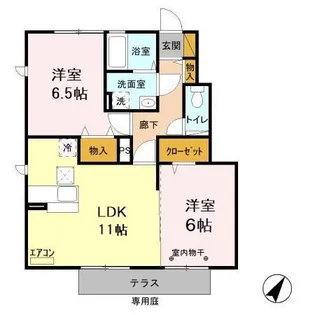 ロハスタウン Ⅲ【1階】の間取り