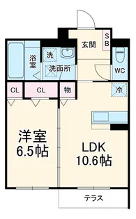 Flat Comfy 豊中【1階】の間取り