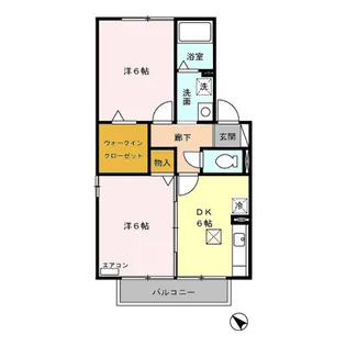 ベルソフィアA【1階】の間取り