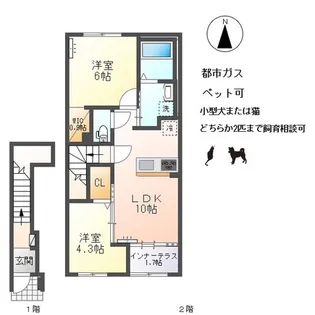 ファーストステージM【2階】の間取り