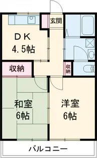 望月サンハイツ【1階】の間取り